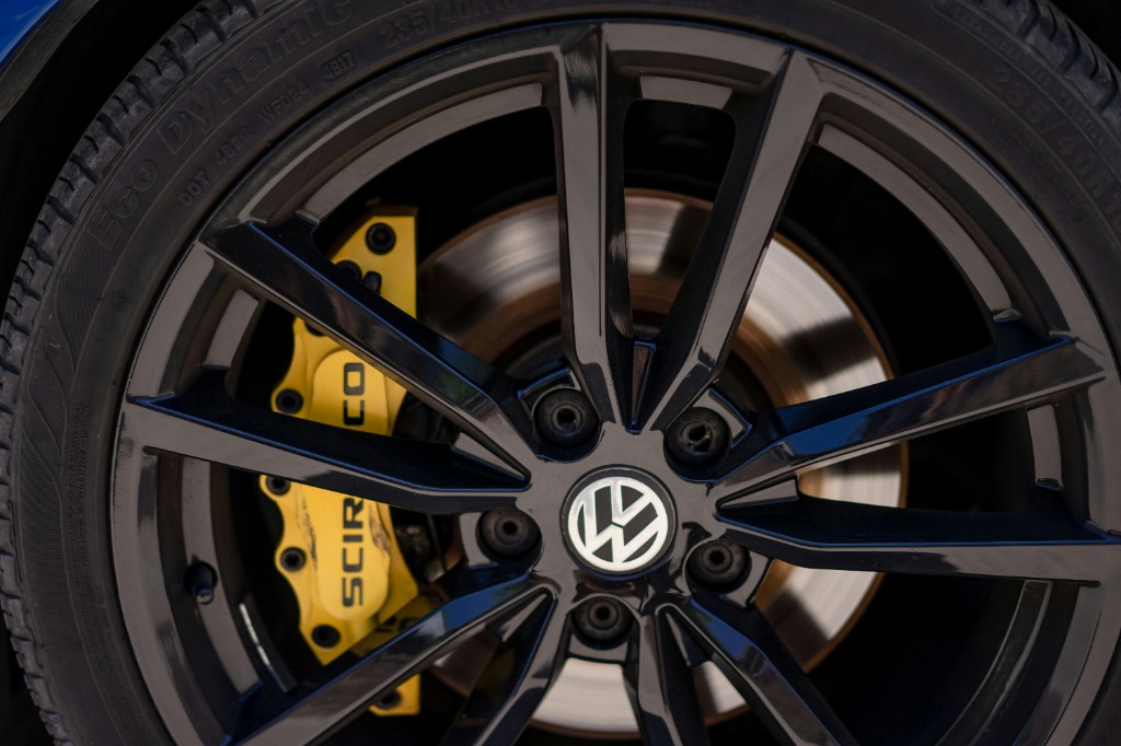 Volkswagen Scirocco alloy with yellow brake caliper